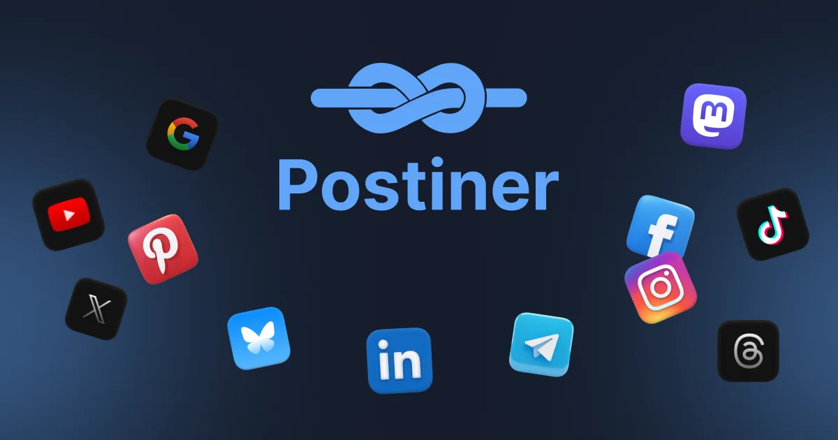 Postiner — social media scheduling across 13+ platforms