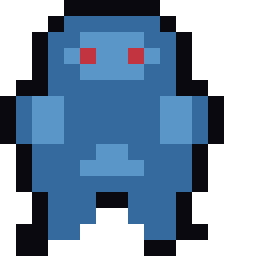 Pixel art of the Heavy enemy