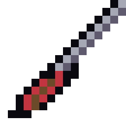 Pixel art katana